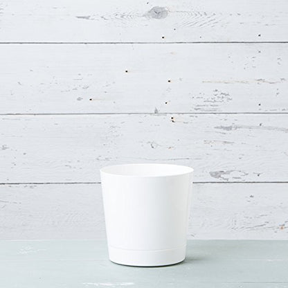 Novelty Majestic Full Depth Cylinder Pot, Glossy White, 10-Inch (10102) - color: White, size: 10 Inch