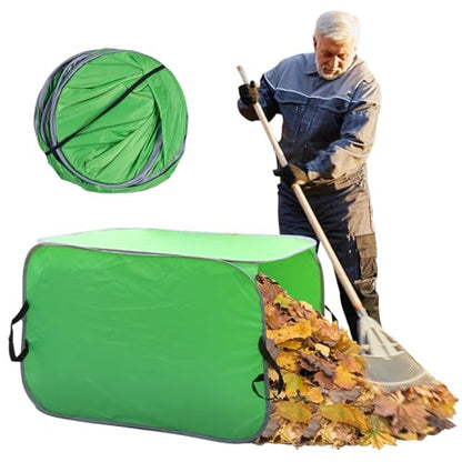 80 Gallon Leaf Collector Bag, Collapsible Trash Can Yard Waste Bag, Portable Pop Up Leaf Bags, Reusable Yard Garden Bags for Leaves Lawn Trash