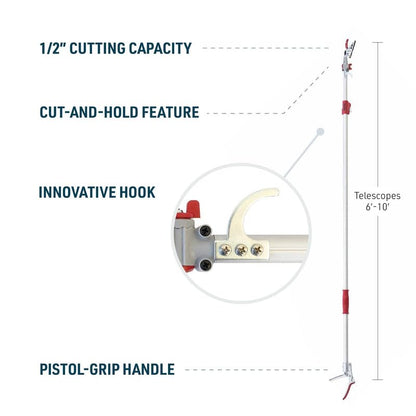 Gemplers Telescoping Long-Reach Cut-and-Hold Pruner