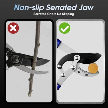 Loppers for Tree Trimming with Compound Action, 30 Inch Tree Trimmer, Thick Branch Cutter with ⌀ 2 Inch Cutting Capacity, Chops Thick Branches with Ease