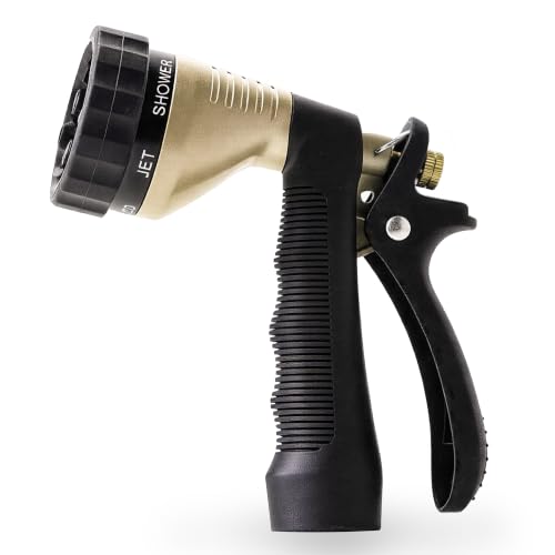 RESTMO Garden Hose Nozzle Heavy Duty, Hose Spray Nozzle for Garden Hose - color: Black
