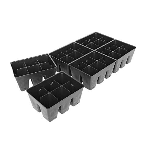 Handy Pantry Black Plastic Garden Tray Inserts - 100 Sheets of 36 Planting - size: 100 Sheets