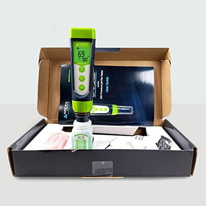 Apera Instruments GroStar Series GS1-P pH/ORP Pen Tester Kit with Replaceable Double-Junction pH Probe and ORP Probe for Hydroponics Water Quality Testing, Gen II - style: pH+ORP