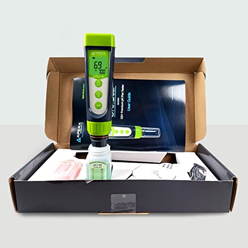 Apera Instruments GroStar Series GS1-P pH/ORP Pen Tester Kit with Replaceable Double-Junction pH Probe and ORP Probe for Hydroponics Water Quality Testing, Gen II - style: pH+ORP
