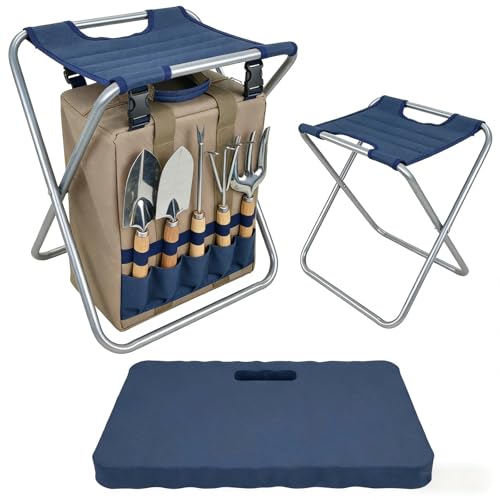 Gardening Tool Set,Garden Stool with Tools