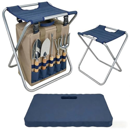 Gardening Tool Set,Garden Stool with Tools