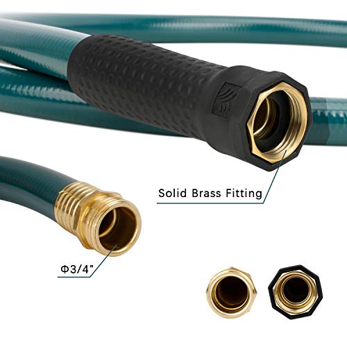 Worth 3/4 in. x 5 ft Green Leader PVC Garden Hose, Male to Female Fittings - color: Green, size: 3/4" x 5 ft' (5feet)