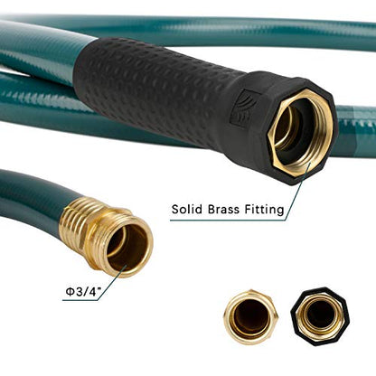Worth 3/4 in. x 5 ft Green Leader PVC Garden Hose, Male to Female Fittings - color: Green, size: 3/4" x 5 ft' (5feet)