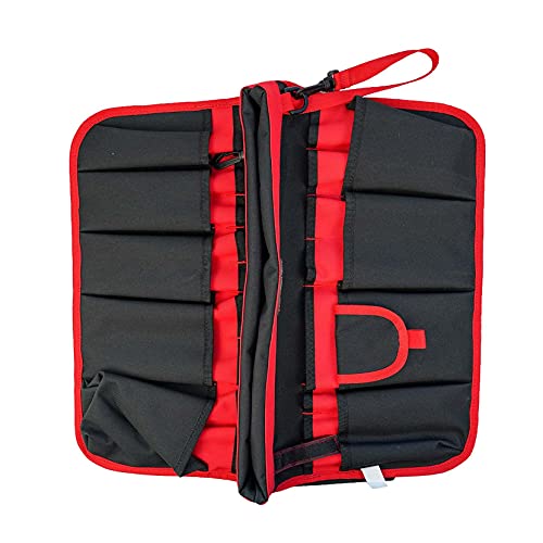 MELOTOUGH Bucket Tool Organizer With 35 Pockets Fits to 3.5-5 Gallon Bucket (Red) - color: Red