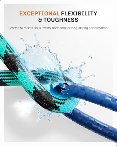 WELLUCK 50 FT Garden Hose - Flexible Water Hose, Lightweight Non-Expanding hose, Leak proof, Pressure Resistant for Yard, Outdoor, 3/4 Inch Solid Brass Fittings and 5-Layer PVC Core - size: 3/4 in x 50FT, style: Blue