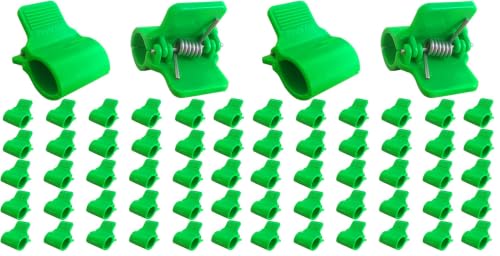 Greenhouse Clamps for 1/2 Inch PVC Pipe, Greenhouse Hoops,Support Frame, Grow Tunnel,Plant Support Garden Stakes.For Fixing Plant Cover, Garden Plastic Sheeting, Film Row Cover, Net(60 Pcs in 2 boxes) - size: for 1/2 inch PVC Pipe (Pack of 2)