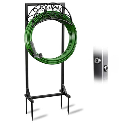 Heavy Duty Garden Hose Holder Freestanding Rustproof, Holds 150FT - color: Hose Holder