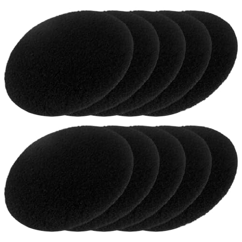 Homesweet 10 Pack Charcoal Filters – 6.7 Inch Round, for Kitchen Compost Bins, Activated Carbon Odor Replacement Refills for Countertop Pail