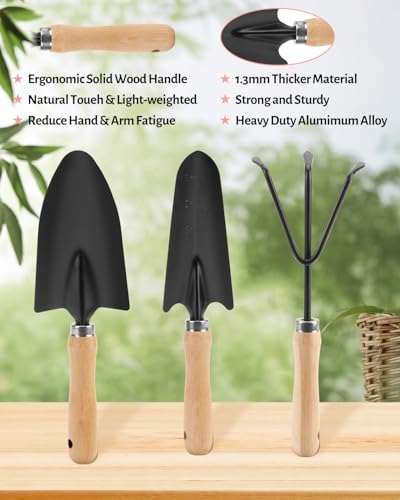 5 Piece Pink Gardening Tool Set for Women - style: 5-Piece Pink With Bag
