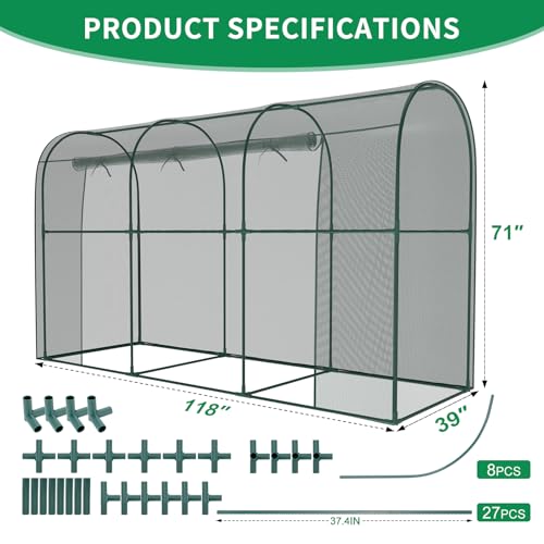 SUNYRISY Garden Plant Netting Crop Cage for Garden Raised Bed