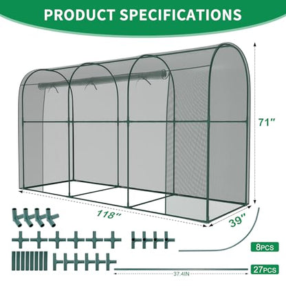 SUNYRISY Garden Plant Netting Crop Cage for Garden Raised Bed