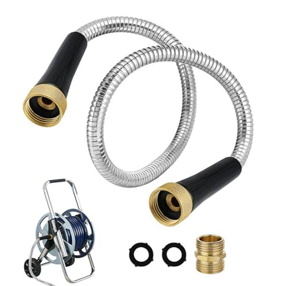 3ft Female to Female Short Garden Hose with Brass Fittings - size: 3ft