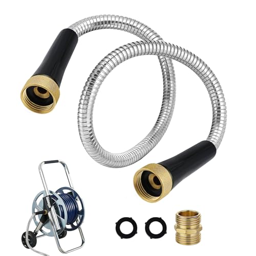 3ft Female to Female Short Garden Hose with Brass Fittings - size: 3ft