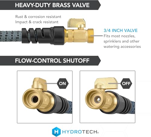 HydroTech 60 ft Auto Care Expandable Burst-Proof Hose, 5/8 in Diameter - size: 60 Feet