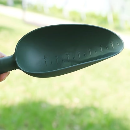 1PC Garden Soil Scoop Thick Plastic Lightweight Hand Shovel with Ergonomic Handle for Potting Succulents Balcony Plants, BlackLarge - color: BlackLarge