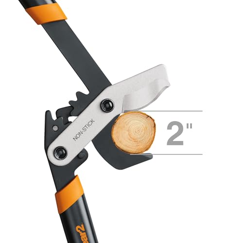 Fiskars 32” PowerGear2 Garden Bypass Loppers, 2" Cut Capacity Tree Trimmer - style: 32 in