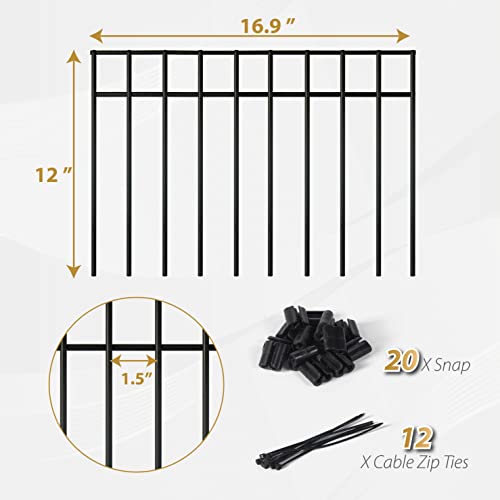 10 Pack Animal Barrier Fence, 14 Ft Fence Bottom Barrier for Dogs