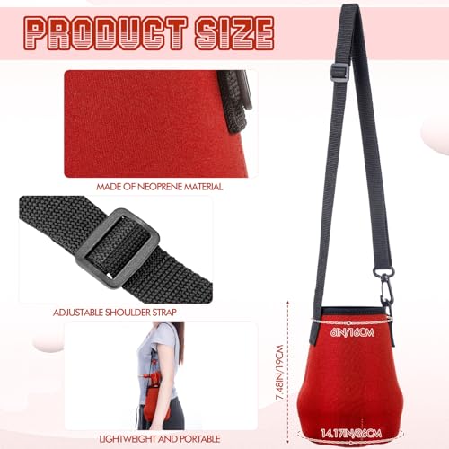 Teenyyou 2 Pcs 1.5 Liter Misters Spray Pump Bottle with Full Neoprene Jacket and Built in Carrying Strap Garden Plant Mister Spray Bottle for Spring Personal Cooling Plants Watering (Red) - color: Red