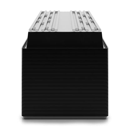 10x20 Inch Black Plastic 50 Pack Plant Propagation Tray No Holes - color: Black, size: 50-Pack