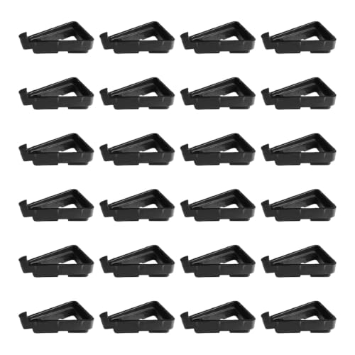 Planter Pot Feet, 24Pcs Black Flower Pot Risers for Outside Use