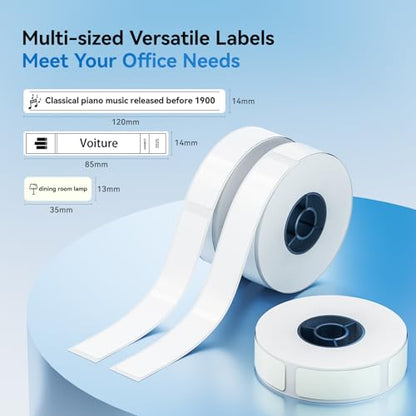 NIIMBOT Thermal Transfer Labels 0.52''x1.38'', Only for B18/N1 Label Maker - color: 0.51''×1.38''-luminous