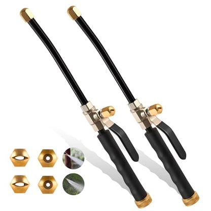 Lichamp Garden Hose Nozzle, 2-Pack High Pressure Water Spraying Wands