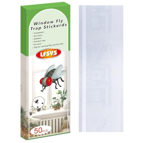 LFSYS 50 Window Fly Traps Indoor Fruit Fly Traps for Indoors