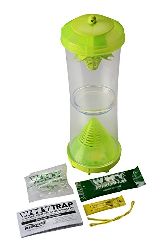 RESCUE! WHY Trap for Wasps, Hornets, & Yellowjackets – Hanging Outdoor Trap - 5 Traps