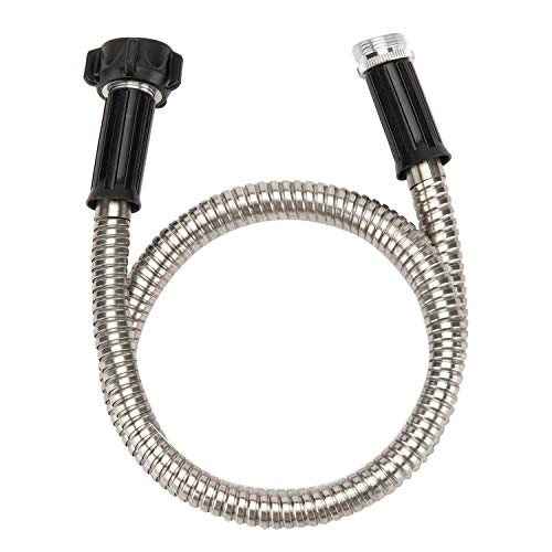 Yanwoo 304 Stainless Steel 3 Feet Short Garden Hose with Female to Male Connector, Water Hose, Metal Hose, Outdoor Hose (3ft) - size: 3ft