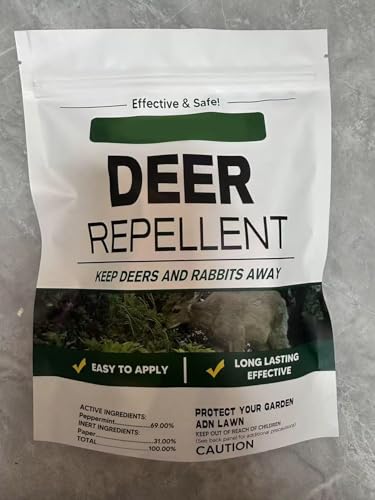 LAQDECDV Deer Repellent, Rabbit Repellent Outdoor, Deer Deterren for Yard & Garden, Bunny Repellent Balls, Keep Deer, Elk, Moose Away from Plant/Tree, Deer & Rabbit Repellant, 90 Days Protection-8P - size: 1.4 Ounce (Pack of 8)