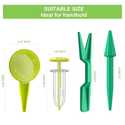 8 Pack Seeder Seed Planter Tool Set, Seed Dispenser, Garden Dibber & Widger