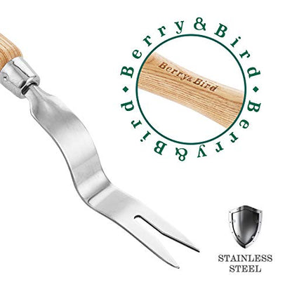 Hand Weeder Tool, 12.1" Stainless Steel Gardening Weed Puller