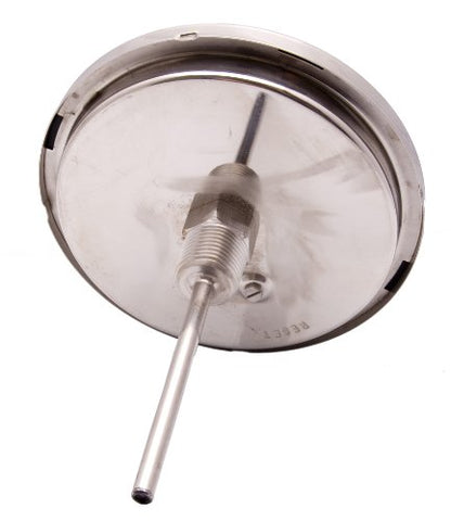 Bimetal Thermometer,5" Face x 4" Stem, 0-250°F, Calibration Dial - size: [4" Stem, 0-250°F]