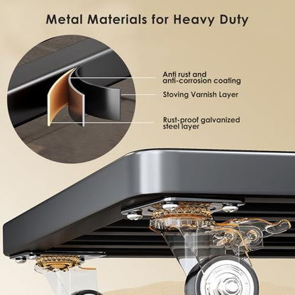 22" Plant Caddy with Wheels Heavy Duty,600Lbs Large Metal Plant Rollers with Wheels,Rolling Square Plant Stand with Industrial Casters,Rust-Proof Plant Dolly for Large Planters,Pots,2-Pack - size: 22 Inch-2 Packs