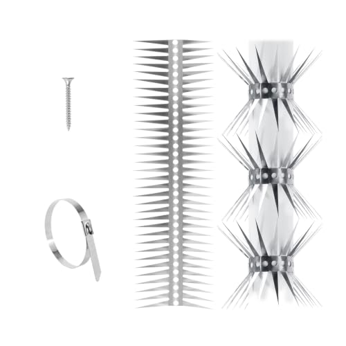 Bird Spikes, 250 Inch, Stainless Steel Fence Spikes - size: 250 inch