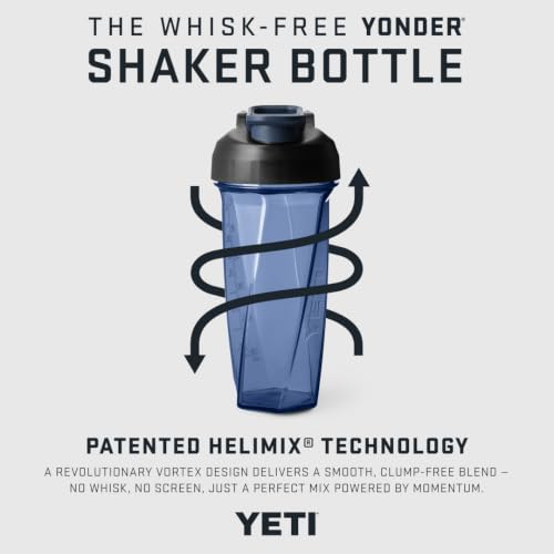 YETI Yonder Helimix Vortex Blender Shaker Bottle Holds up to 20oz | No Blending Ball or Whisk | USA Made | Portable Pre Workout Whey Protein Drink Shaker Cup | Dishwasher Safe, Royal Blue (Pack of 2) - color: Royal Blue, size: 20 Ounces (Pack of 2)