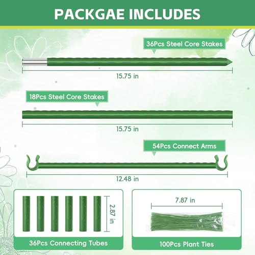 Riare 6 Pack 4 FT Tomato Cages for Garden, Heavy Duty Tomato Trellis - color: 6Pack, size: 48Inches