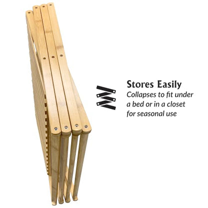 Ferry-Morse Pop-Up Bamboo Plant Stand, 4-Tier, Vertical Seed Starting - size: Indoor Plant Stand