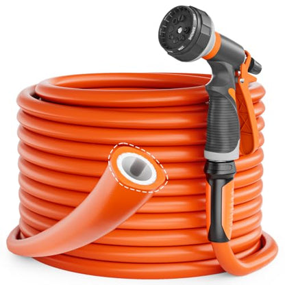 SPECILITE Heavy Duty Garden Hose 50ft x 5/8" for Hot Cold Water - size: 50FT
