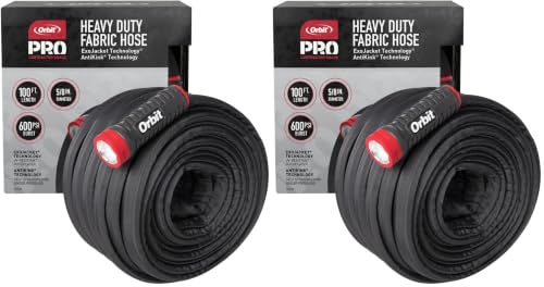 Orbit Pro ExoJacket Heavy Duty Water Hose,100 ft x 5/8 in - 22130, 100 Ft (Pack of 2) - size: 100 Ft (Pack of 2), style: Pro ExoJacket