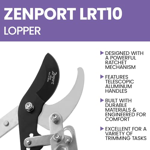 Zenport LRT10 Telescopic Ratchet Bypass Lopper, 23.5-Inch to 35.8-Inch - style: Bypass
