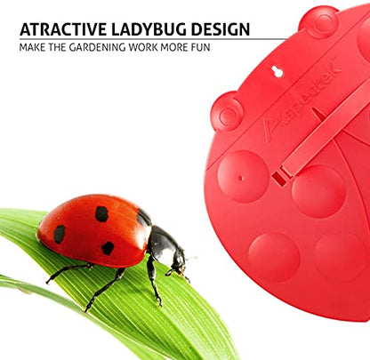 GardenHOME Leaf Scoops, Hand Rakes & Leaf Grabbers, Red Ladybug Pair - style: red ladybug shape
