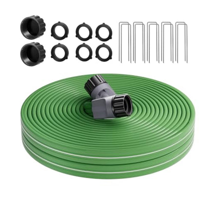 25 FT Soaker Hose for Garden Lawn, Water Saving Sprinkler Hose