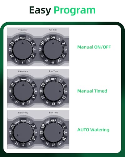 Garden Sprinkler Timer Brass Inlet Ball Valve Zero Pressure Water Timer - style: Analog 1 Outlet