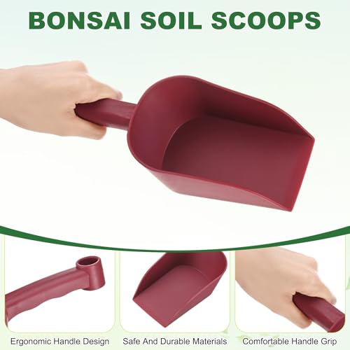 M METERXITY 2-Pack Garden Shovel Trowel Hand Shovels, 28.5cm/11.22 Inch Plastic Gardening Tools for Digging, Transplanting, Soil Loosening and Planting, Ergonomic Handle [Wine Red] - color: Wine Red, size: Medium